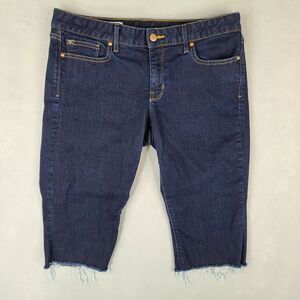 Gap 1969 Curvy Women's‎ Cut Off Jeans 30 S (33x15.5) Blue Low Rise Denim